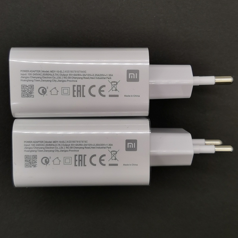 XIAOMI Củ Sạc Nhanh 27W EU QC4.0 Cho Mi 11 10 9 Note10 lite Poco F2 X3 Redmi Note 9 9S K40 Pro
