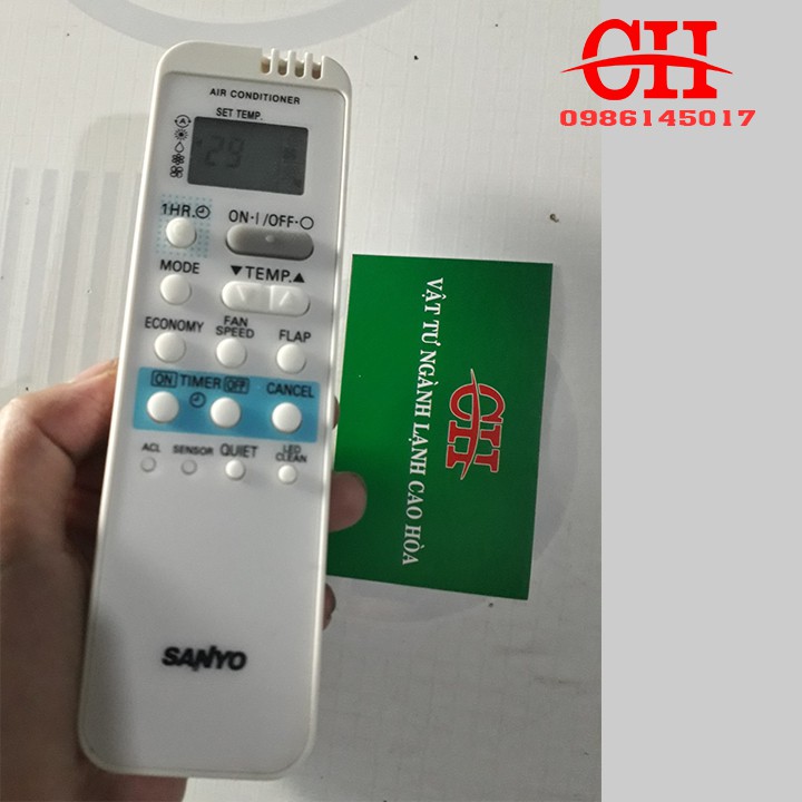 Remote Điều Khiển Máy Lạnh, Máy Điều Hòa SANYO RCS-AX1, RCS-AX3, RCS-7HS4E, RCS-7S2E-G