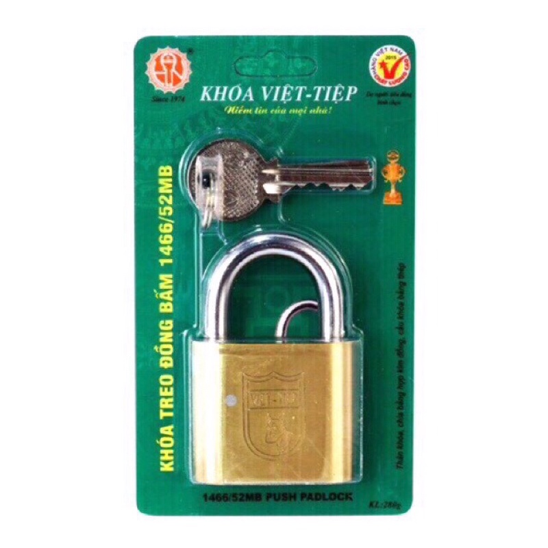 ổ khoá việt tiệp 5 phân ( có sao chép thêm chìa , 4k - 5k 1 chìa ) loại khoá BẤM 1466/52MB
