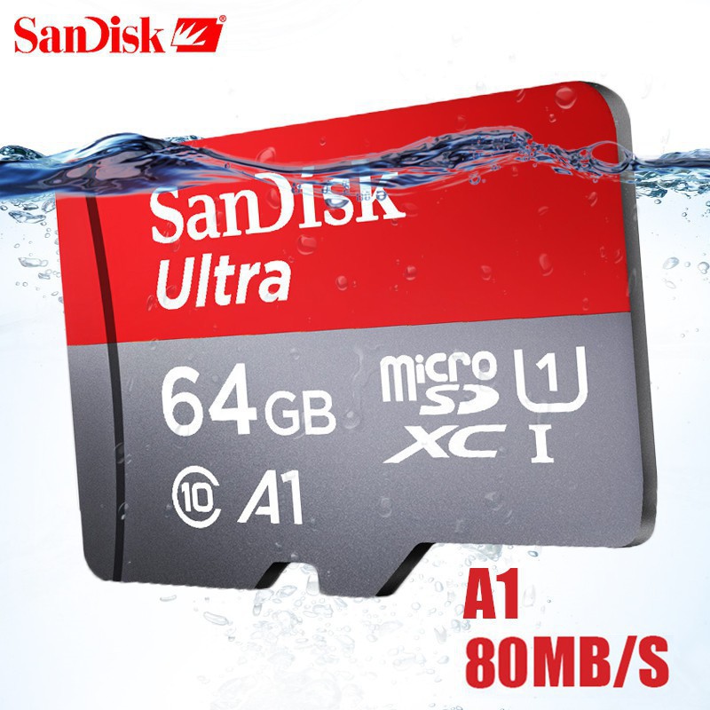 SANDISK Thẻ Nhớ 64gb 128gb 256gb 512gb 100mb / S Class10 Micro Sdxc