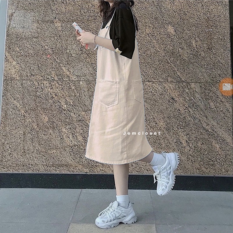 Váy Yếm 2 Túi Trước Chất Thô Hàn Cực Xinh M565- Lolla_Fashion | BigBuy360 - bigbuy360.vn