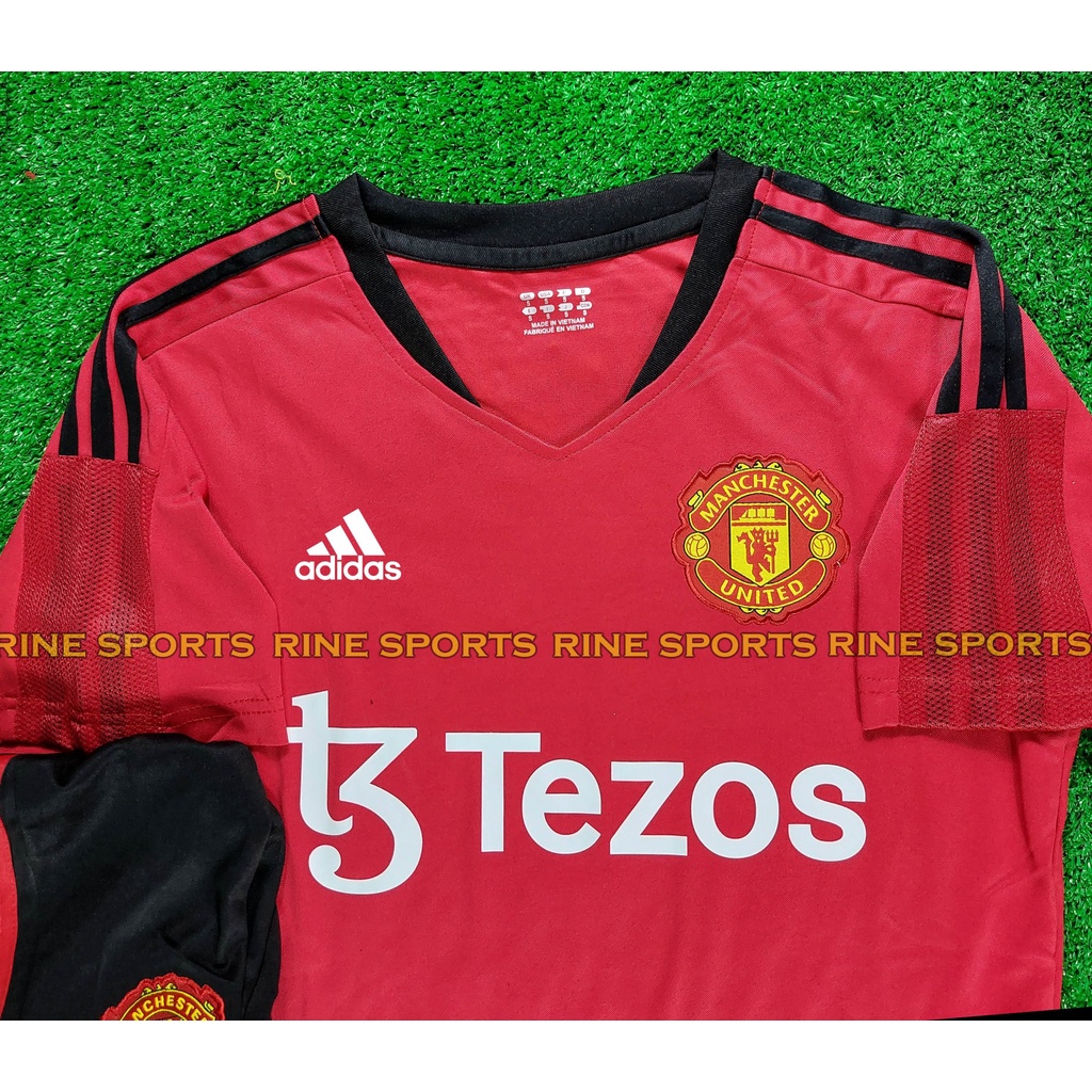 Bộ áo bóng đá MU - Manchester United tranning đỏ Super  hàng thailand 2021-2022 Giống thi đấu