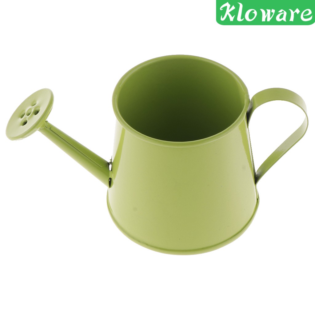 [Kloware] Chậu Hoa Mini Bằng Thiếc Màu Xanh Dương Phong Cách Mục Vụ