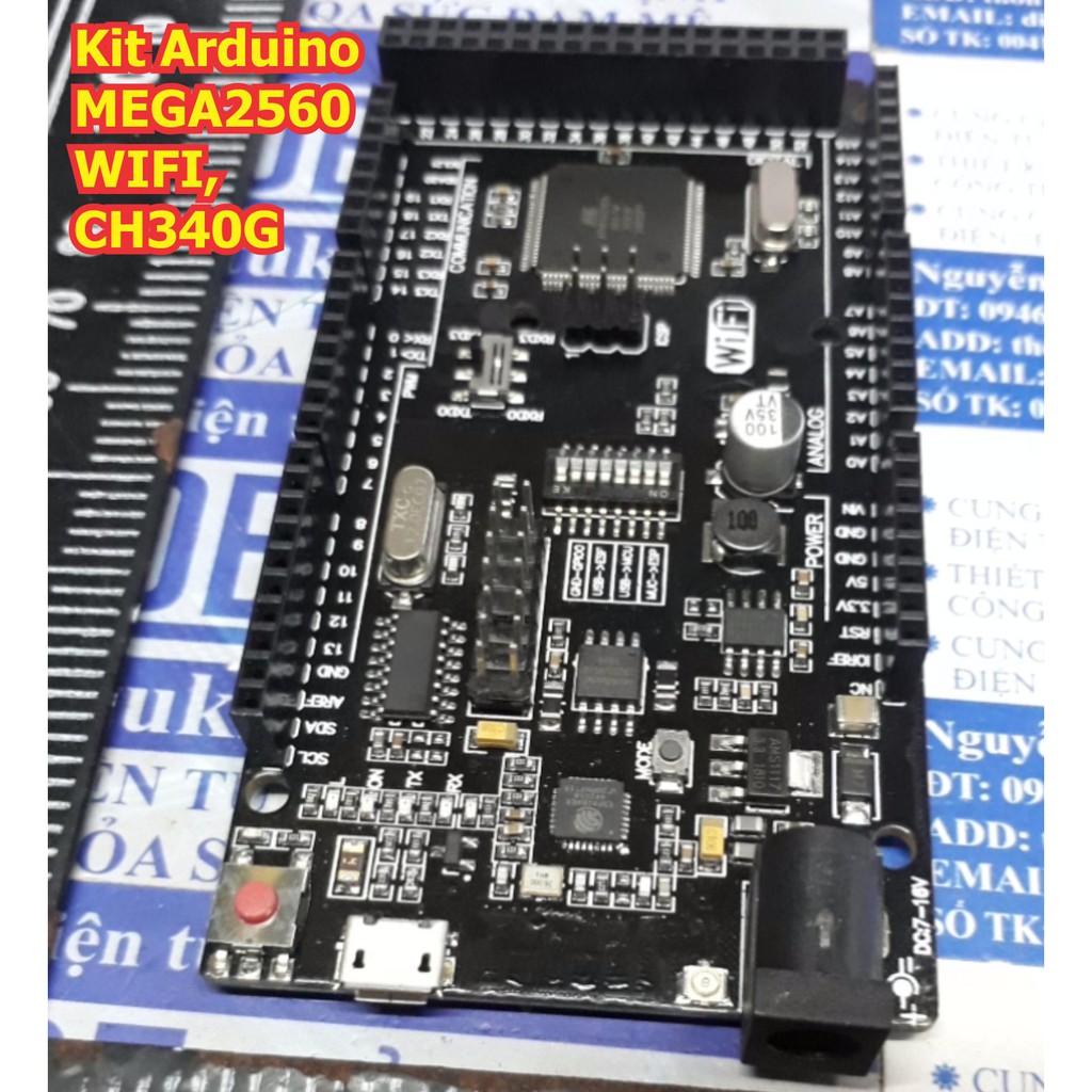 Kit thực hành, phát triển, thí nghiệm Kit Arduino MEGA2560 R3 WIFI ESP8266 32M RAM, CH340G kde5578