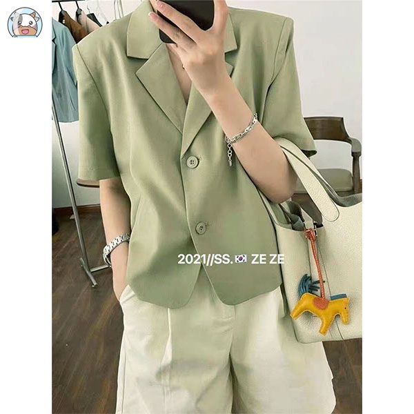 Áo Khoác blazer Mỏng Dáng Rộng Kiểu Hàn Quốc Thời Trang Mùa Hè Cho Nữ