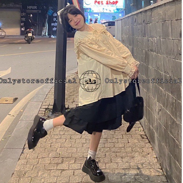 áo sơmi kiểu(oversize)chân váy 2 tầng siêu xinh,cần tư vấn nhắn shop,nhận hàng có vấn đề liên hệ shop trước khi đánh giá
