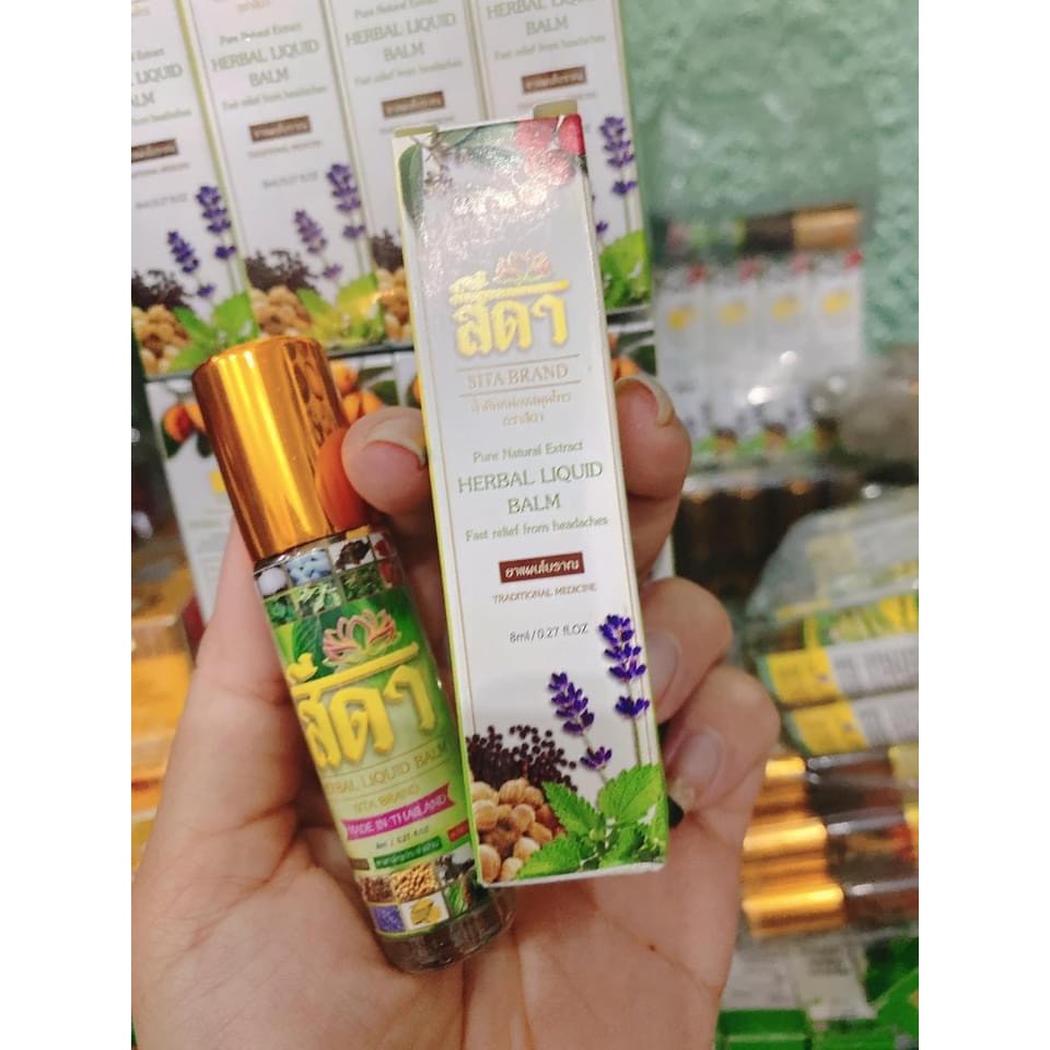 DẦU LĂN 20 THẢO DƯỢC SITA BRAND - HERBAL LIQUID BALM 8ML CHÍNH HÃNG - 7677