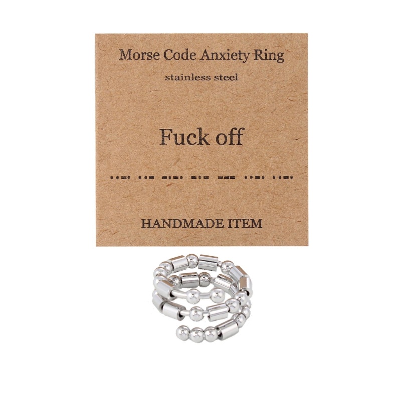 Nhẫn Đeo Tay Giảm Căng Thẳng Bằng Thép Không Gỉ