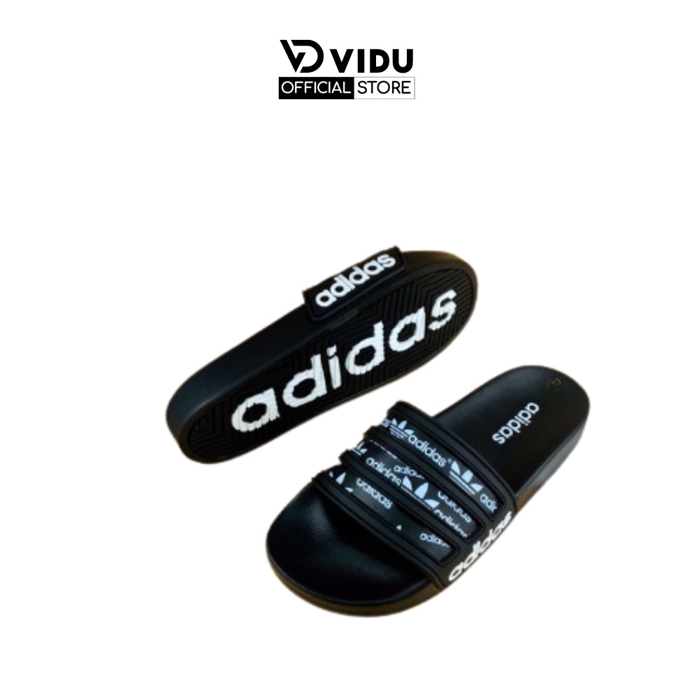 Dép nam thời trang A.didas ViDu 21117 màu đen họa tiết lạ mắt chống thấm nước hiệu quả cao