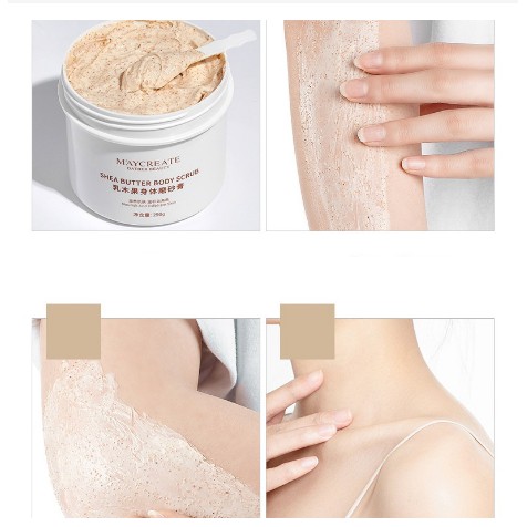 Kem tẩy da chết Body Trắng Da bơ và mật ong Maycreate 250g | BigBuy360 - bigbuy360.vn