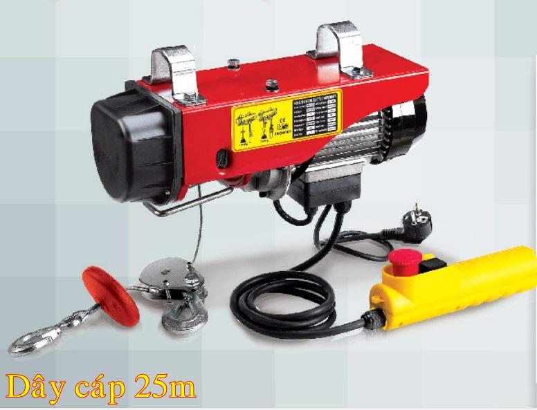 Máy Tời Điện 200kg - 200kg, dây cáp 25m