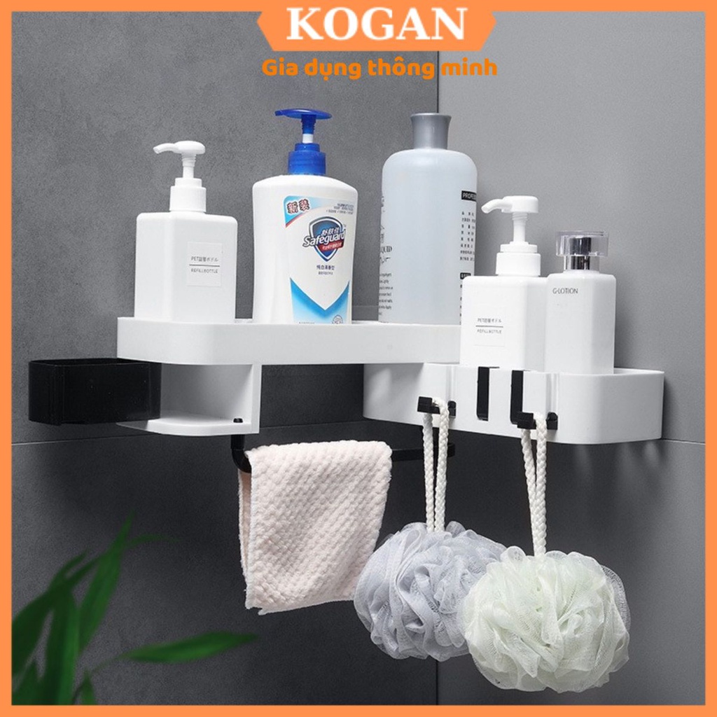 Kệ Nhà Tắm Dán Tường - Kệ Góc Nhà tắm Đa Năng Xoay Thông Minh 022