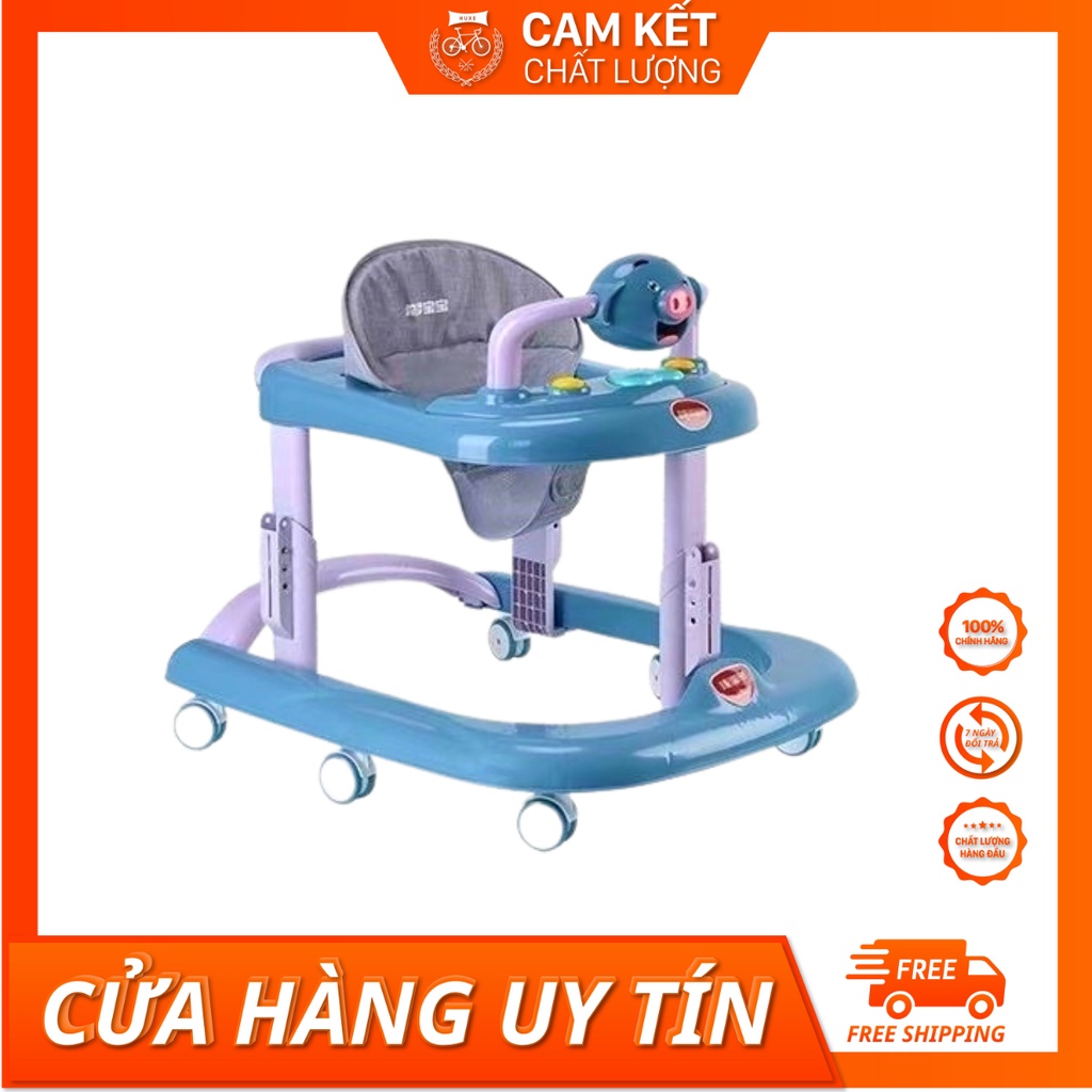 Xe tập đi chữ U đa năng cao cấp cho bé -Có bàn ăn có đèn sáng và nhạc gấp gọn …