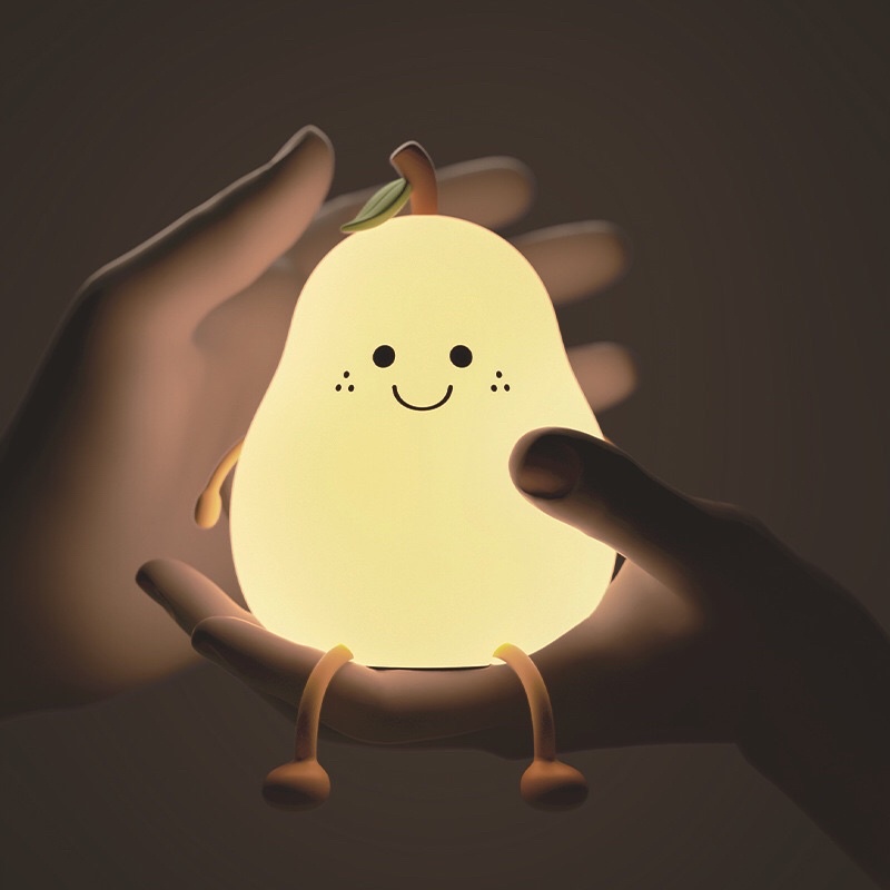 Đèn Led Decor Phòng Hình Quả Lê Siêu Cute , Chất Liệu Cao Su Non Có Thể Chuyển Đổi Màu Sắc