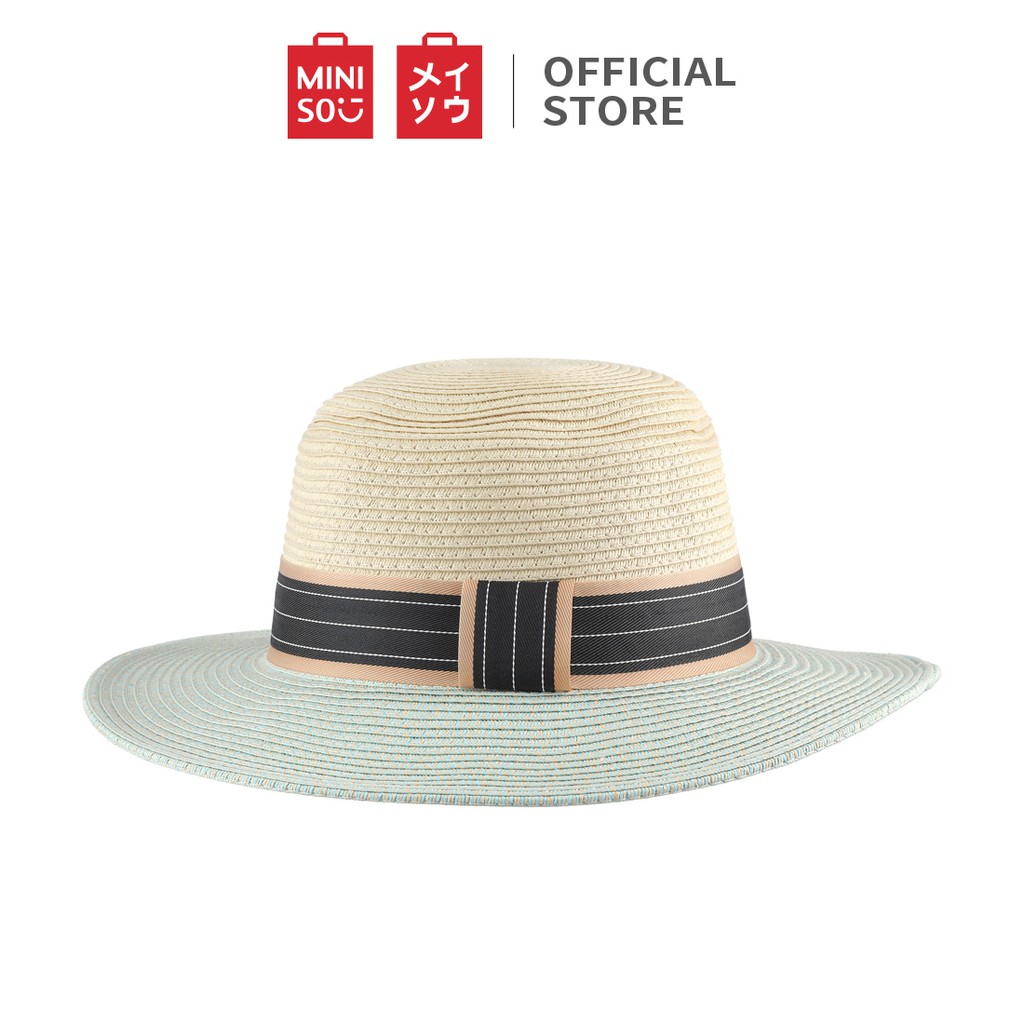 Nón cói vành nữ Hai màu British Style Miniso