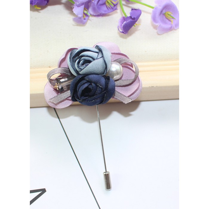 Cài áo thời trang hoa vải vintage sang trọng GC104