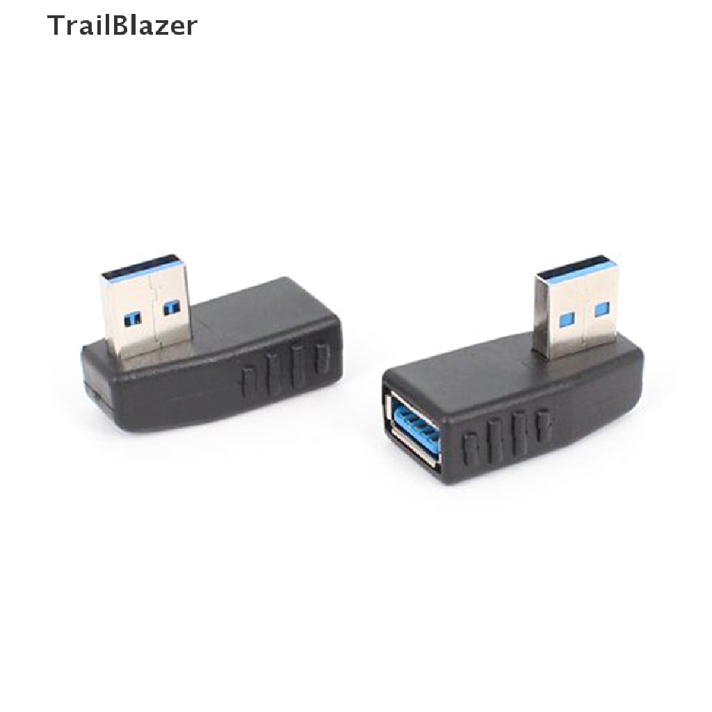 Tbvn 90 Degree Left Right Angled USB 3.0 A Male To Female Connector Adapter Jelly