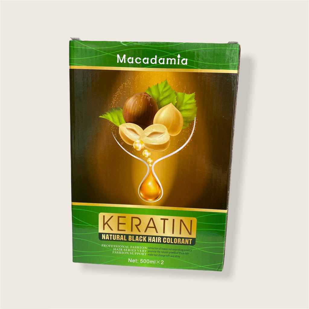 Nhuộm đen phủ bạc Keratin chính hãng - Không phai đỏ, Không dính da đầu CT38