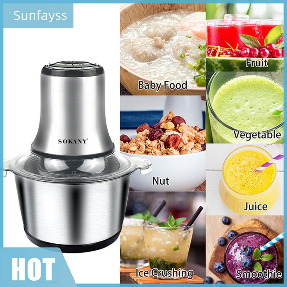 Máy Xay Thịt Bằng Thép Không Gỉ Sunfayss 800w