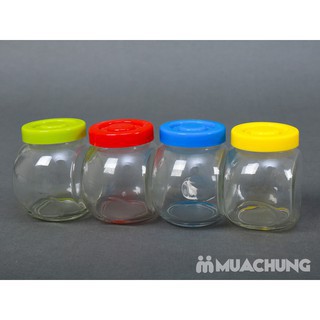 Bộ 4 lọ thủy tinh đựng gia vị - 200ml