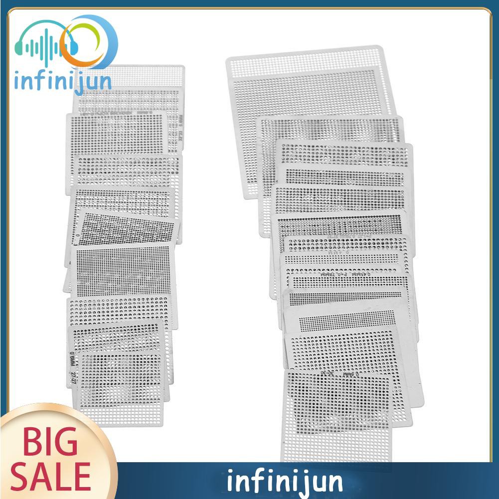 Set 27 Tấm Khuôn Dập Nóng Bga Chuyên Dụng Cho Máy Tính