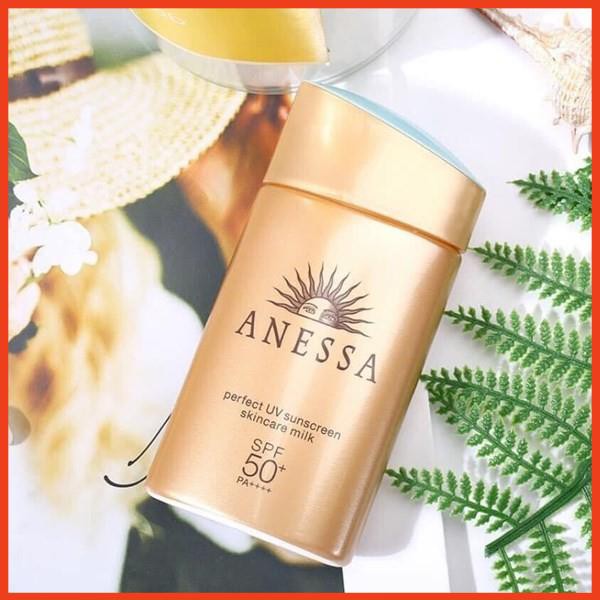 Kem Chống Nắng Anessa Perfect UV Sunscreen Skincare Milk SPF 50+ PA++ 90g/60ml | Hàng Nhật Nội Địa