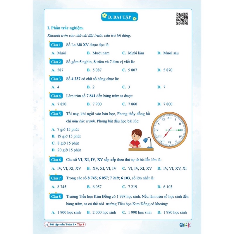 Sách - Bài Tập Tuần Toán 3 - Tập 2