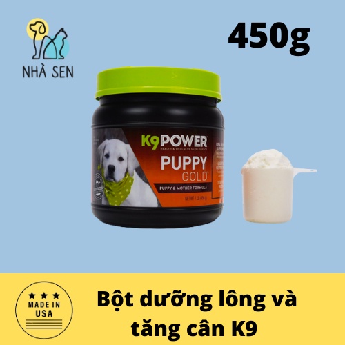 Bột sữa dinh dưỡng cho chó  K9 POWER  PUPPY GOLD - Tăng cường sức khỏe và thể chất