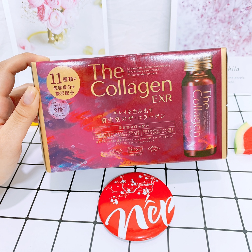 Nước uống The collagen shiseido & pure white Nhật bản 10 lọ