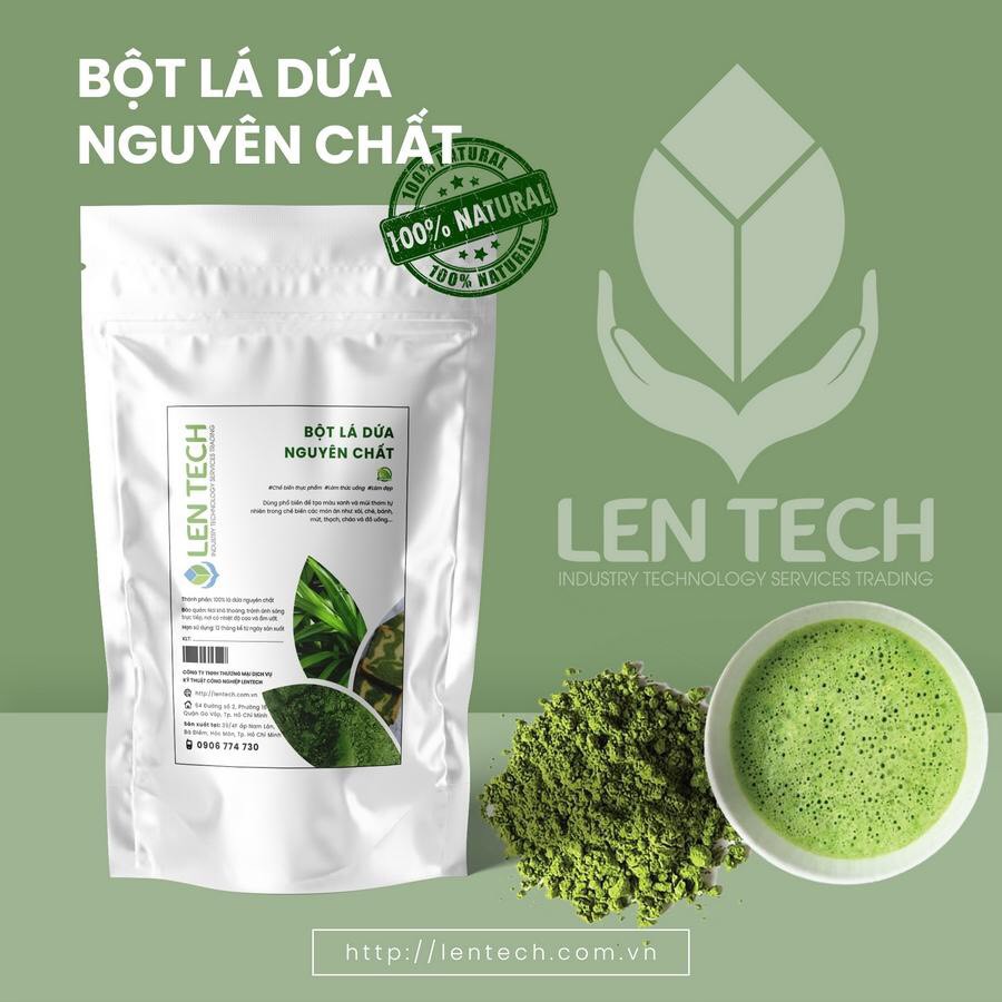BỘT LÁ DỨA (LÁ NẾP) LENTECH 100g
