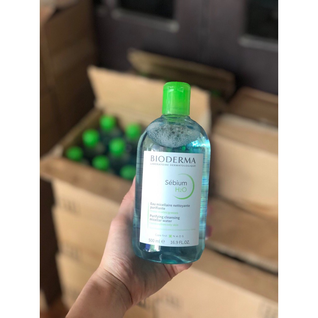 Tẩy trang dạng nước Bioderma cho da dầu mụn, nhạy cảm 100ml - 500ml | BigBuy360 - bigbuy360.vn