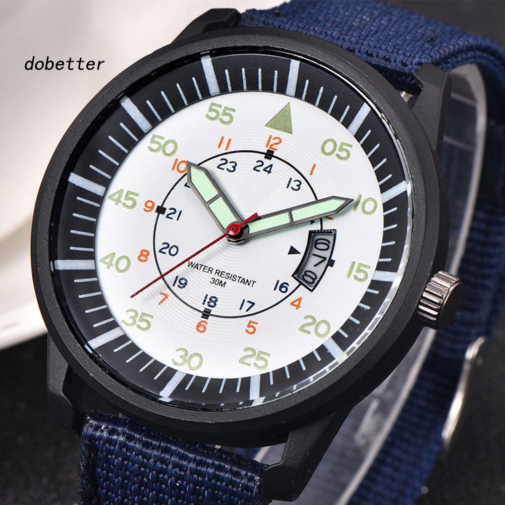 Đồng hồ đeo tay thể thao sang trọng bằng thép không gỉ mặt số phát sáng cho nam