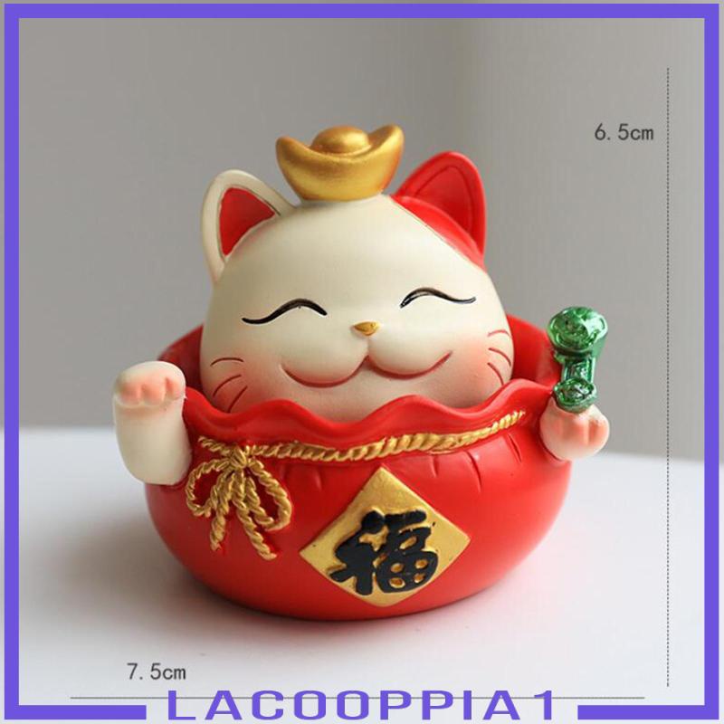Mô hình mèo thần tài trang trí nội thất xe hơi