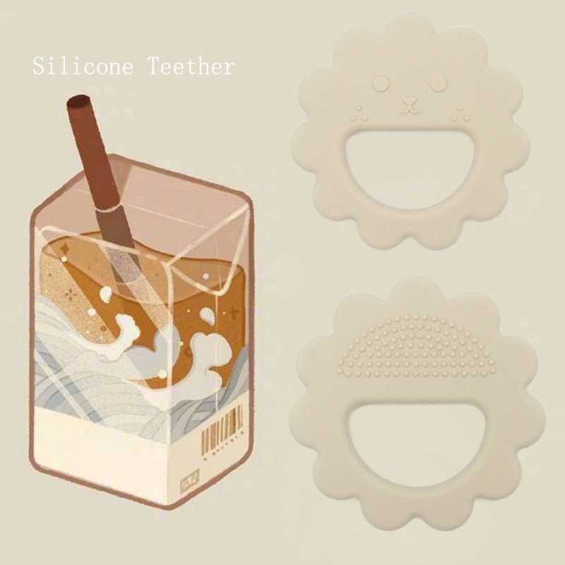 Đồ Chơi Ngậm Nướu Bằng Silicone Hình Bông Hoa Dành Cho Bé Sơ Sinh