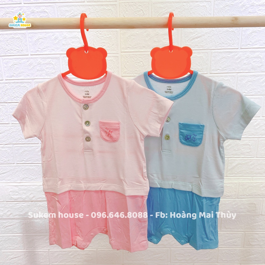 Bộ body cộc tay Petit cho bé Nous ( size từ 3-12m)