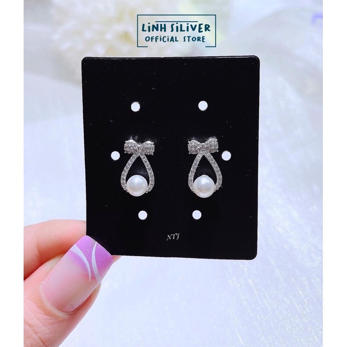 BÔNG TAI NƠ TRAI CỰC XINH CHO BẠN NỮ - KHUYÊN BẠC TA