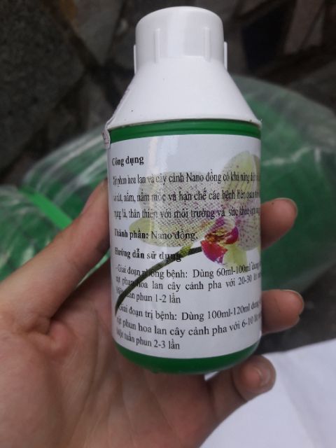 Dung dịch Nano đồng phun xịt cho hoa lan, cây cảnh chai 100ml chính hãng (GIÁ HỦY DIỆT)