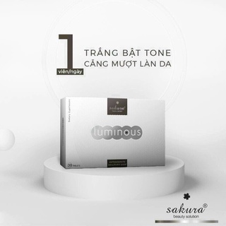 Viên uống trắng da cà chua trắng, căng mượt da Sakura Luminous - 30 viên
