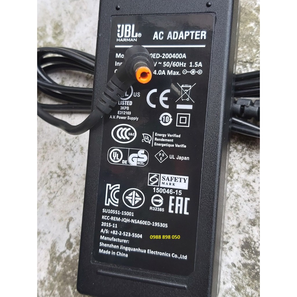 Adapter- sạc loa JBL 20V 4.0A loại xịn