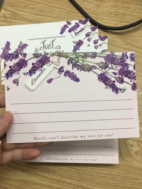 Combo 100 chiếc PostCard Lavender