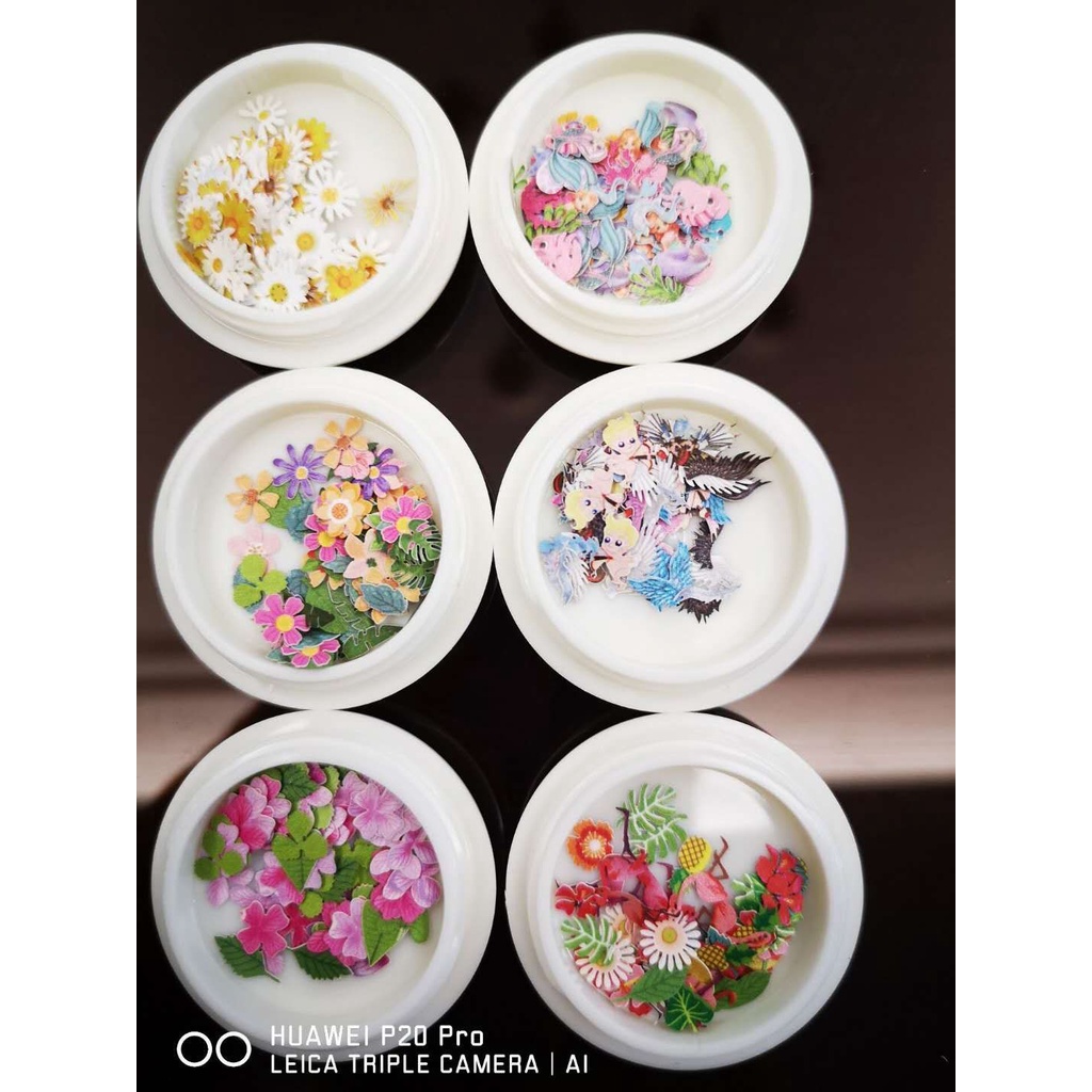 Set giấy trang trí móng (6 hủ) - NA5870