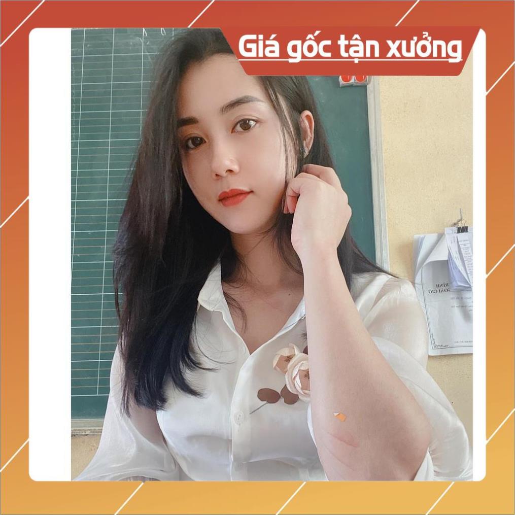 [Chất lượng số 1] ÁO SƠ MI NỮ TAY LƯỚI THÊU KÈM HOA NGỰC NỮ TÍNH SANG TRỌNG | BigBuy360 - bigbuy360.vn