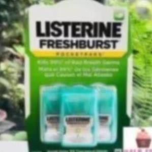 Miếng ngậm Listerine 1 vỉ 3 hộp (1 hộp 24 miếng) Mỹ