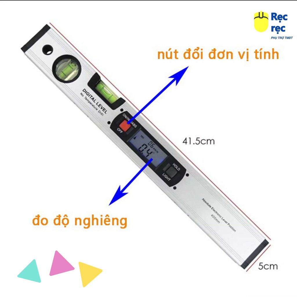 Thước Ni vô điện tử cao cấp - Nivo cân bằng điện tử 40cm