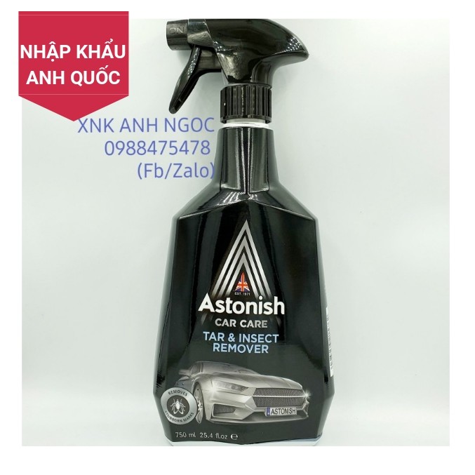 [ NHẬP UK ] Bình Xịt Tẩy Nhựa Đường Và Xác Côn Trùng Astonish C1576 (750ml) / Tẩy rửa ô tô an toàn sinh học Anh Quốc