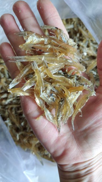Khô cá cơm trắng sạch đầu thơm ngon