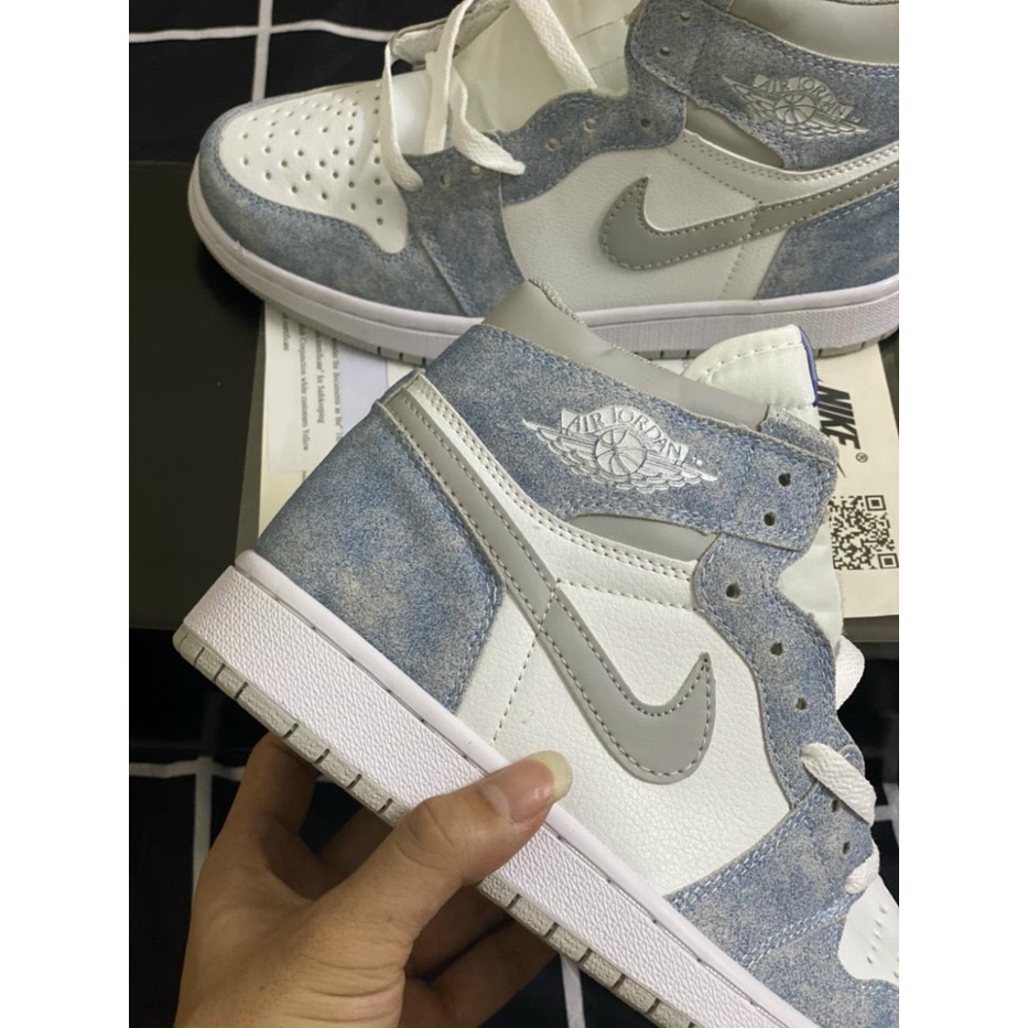 [Full box] giày AIR JORDAN 1 CAO CỔ HYPER ROYAL XANH NỈ CAO CẤP | BigBuy360 - bigbuy360.vn
