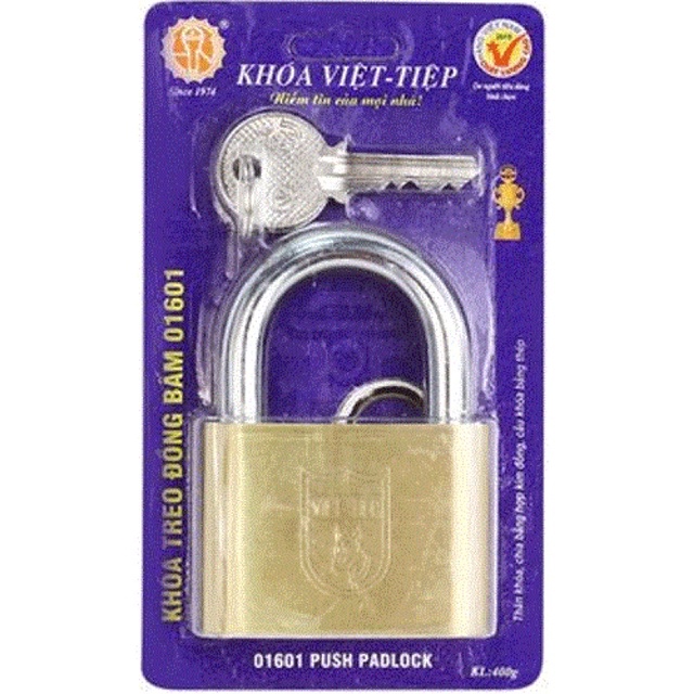 Khoá treo đồng bấm Việt tiệp 01601