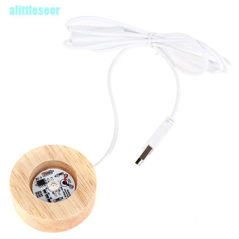 Đế Gỗ Có Đèn Led Xoay Được Tiện Dụng