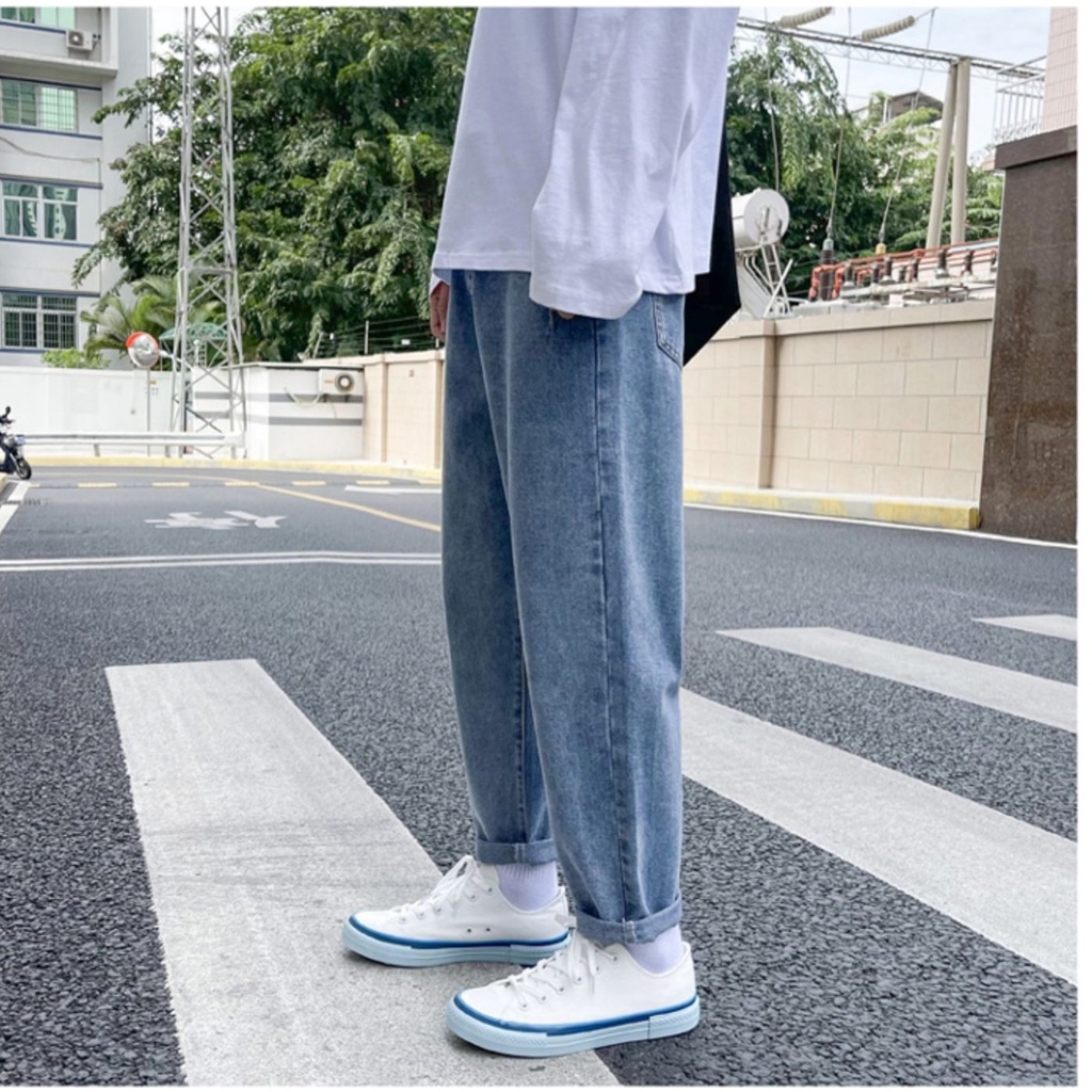 Quần baggy nam MIAA  jean ống suông rộng dáng đứng vải bò jeans cao cấp top xu hướng 2022